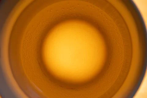 Air bubbles in a cup of tea. Stock Photos