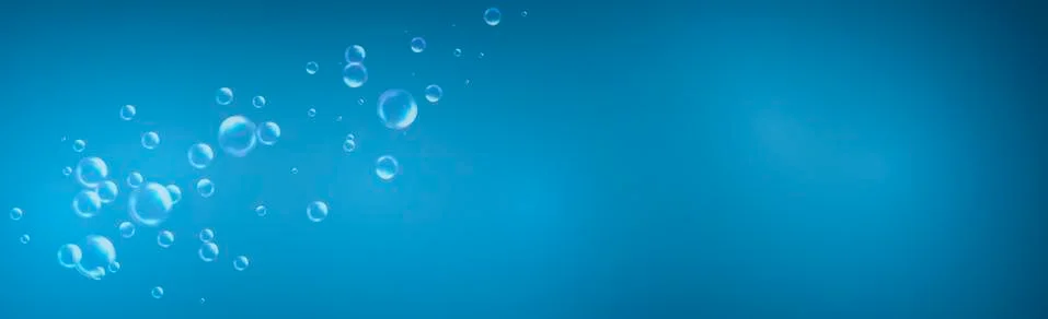 Air bubbles of different sizes on a light background 스톡 일러스트