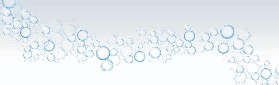Air bubbles of different sizes on a light background 스톡 일러스트