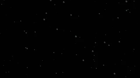Air bubbles at different speeds rise up. Stock Footage 103555396