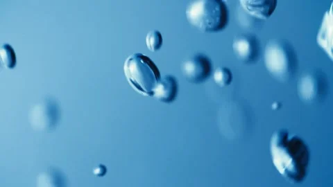 Air bubbles floating in Water Stock Footage 130947661