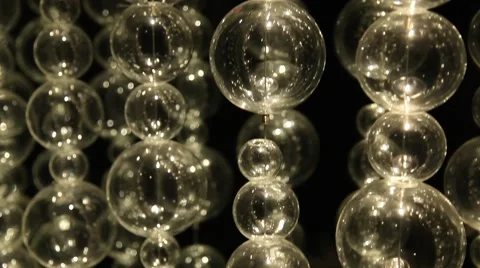 Air bubbles in the Glass Stock Footage 68970810