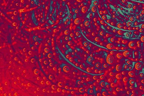 Air bubbles inside water base form patterns イラスト素材