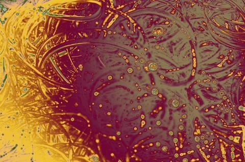 Air bubbles inside water base form patterns Stock Illustration