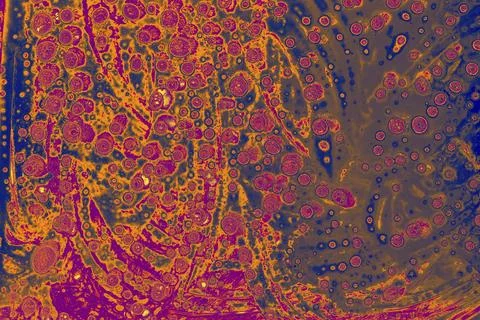 Air bubbles inside water base form patterns Stock Illustration