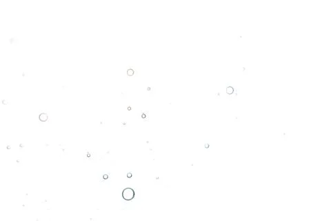 Air bubbles isolated on white background Stock Photos