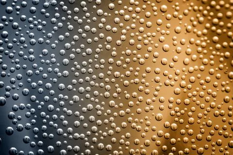 Air bubbles in the liquid Stock Photos