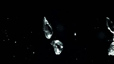 Air bubbles motion under water. Filmed on a high-speed camera at 1000 fps. Stock Footage 169476355