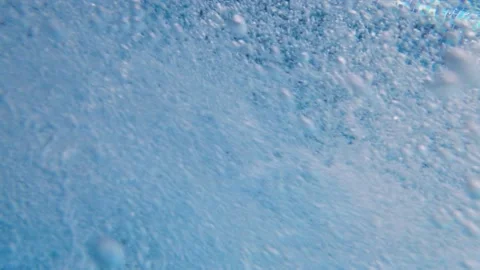 Air bubbles in the pool Stock Footage 155112281