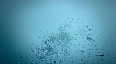 Air Bubbles Rising from depth. Stock Footage 54280182