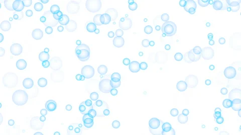 Air Bubbles , seamless loop, isolated on white background Stock Footage 50129972