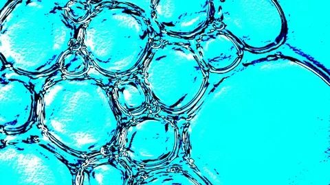 Air bubbles, soap bubbles, surface tension, dazzling soap bubbles, video effects Stock Footage 84330084