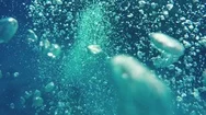 Air Bubbles Under Water, 4K Stock Footage