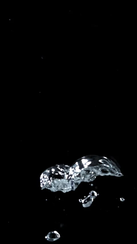 Air bubbles underwater. Filmed on a high-speed camera at 1000 fps Stock Footage 335369042