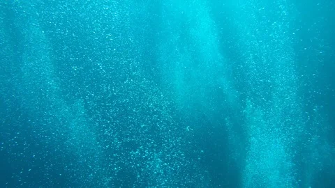 Air bubbles underwater Video stock 127209211
