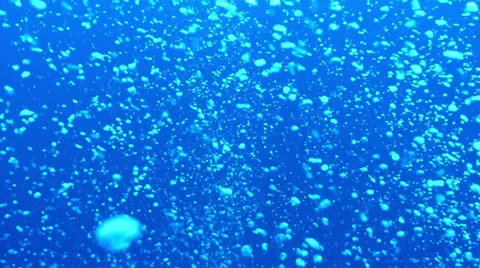 Air bubbles underwater shot Stock Footage 38650512