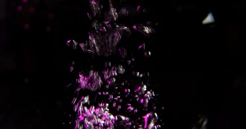 Air bubbles in the water on black background. Video stock 91875617