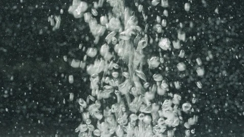 Air bubbles in water Stock Footage 100018844