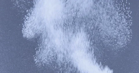 Air bubbles in water on gray background Stock Footage 114411091