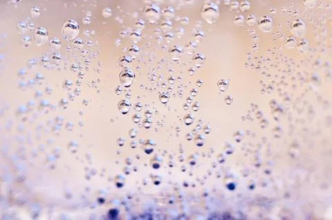Air bubbles in water Stock Photos