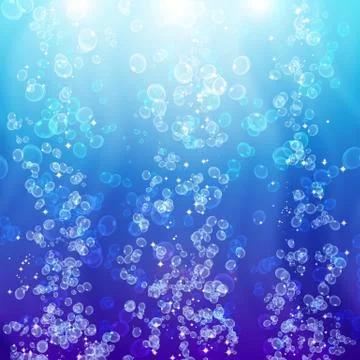 Air bubbles of water Stock Photos