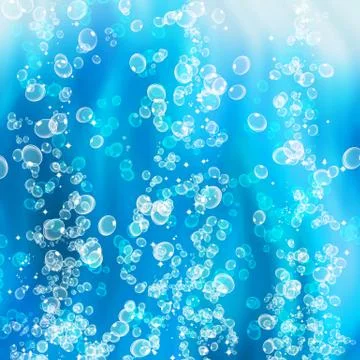 Air bubbles of water Stock Photos