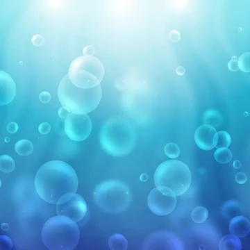 Air bubbles of water Stock Photos