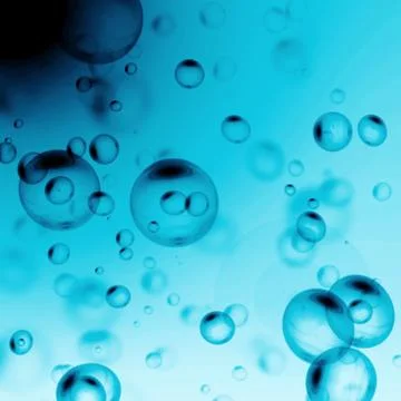Air bubbles of water Stock Photos