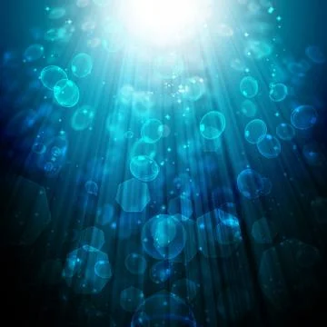Air bubbles of water Stock Photos