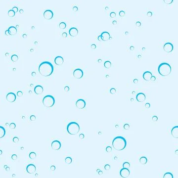 Air bubbles in water seamless pattern Stock Illustration