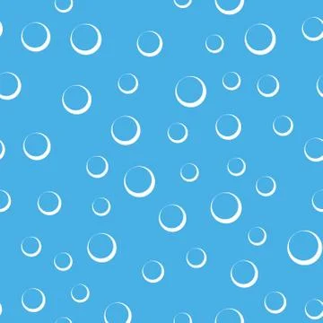 Air bubbles in water seamless pattern Stock Illustration