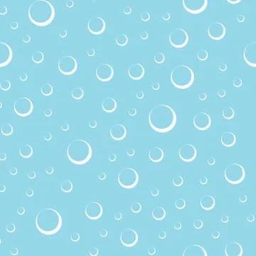 Air bubbles in water seamless pattern Stock Illustration