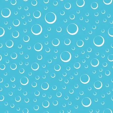 Air bubbles in water seamless pattern Stock Illustration