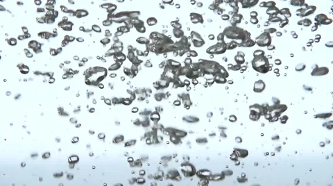 Air bubbles in water. Slow motion 240 fps. Video stock 56768495