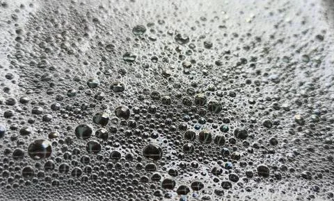Air bubbles on the water surface Stock Photos