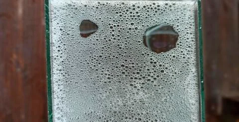 Air bubbles on the water surface Stock Photos