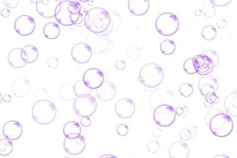 Air bubbles on white background Stock Illustration