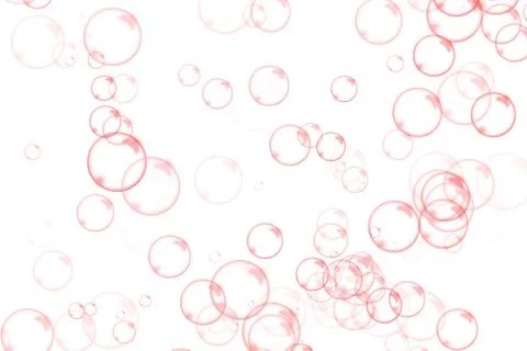 Air bubbles on white background Stock Illustration