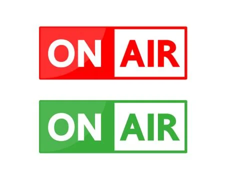 On air button  design. Stock Illustration