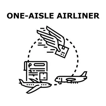 Air cargo and package delivery logistics concept Stock Illustration