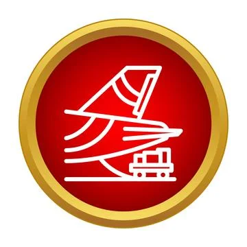 Air cargo plane preparing for shipment loading Illustrazione stock