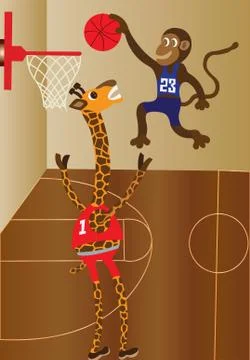 Air Chimp Stock Illustration