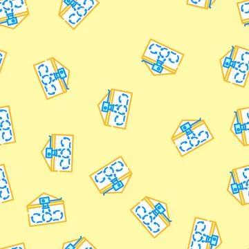 Air circulation ventilation vector seamless pattern Stock Illustration