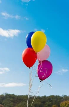 Air-colored balls Stock Photos