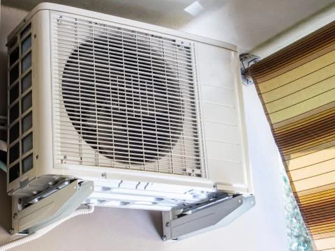 Air compressor of an air conditioning system Stock Photos