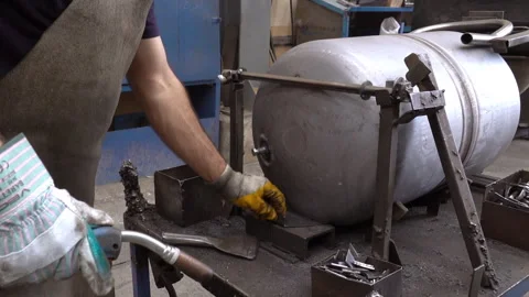 Air Compressor boiler manufacturing 動画素材 256653569