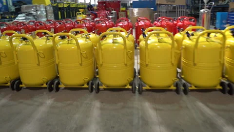 Air Compressor boiler manufacturing Stock-Footage 256662425