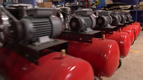 Air Compressor boiler manufacturing 動画素材 256662497
