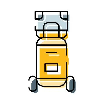 Air compressor equipment vector icon for industrial use Stock Illustration