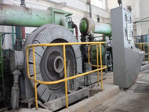 Air compressor Stock Footage